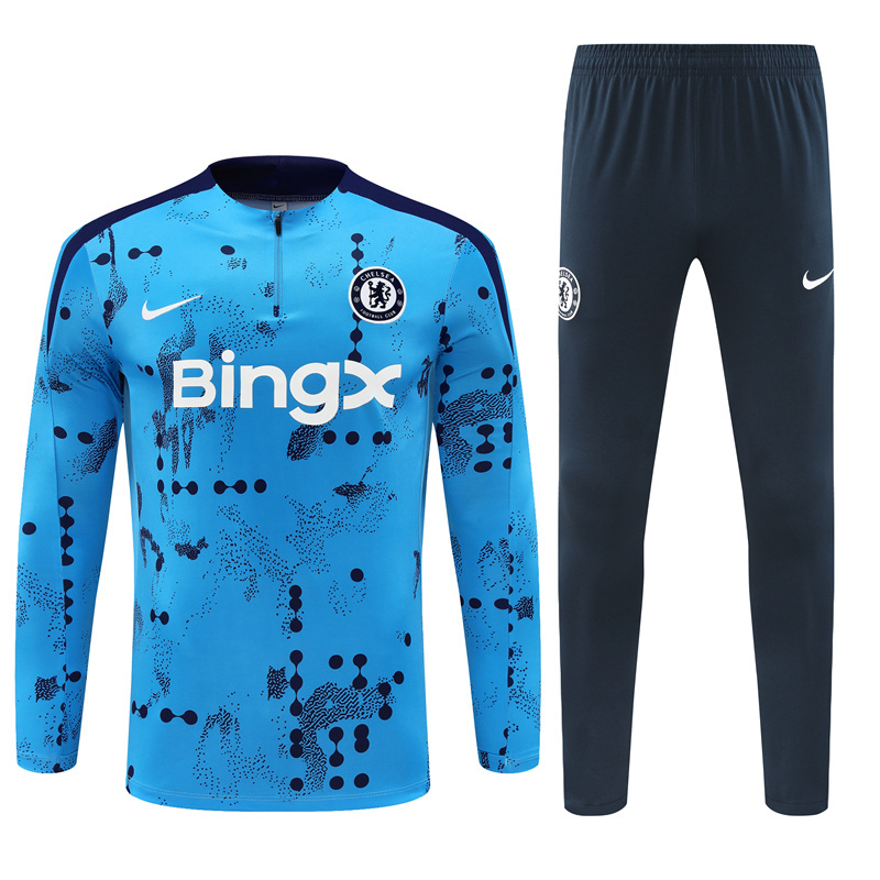 Chelsea 24-25 kids Long sleeves half-zip training suit Top + pants