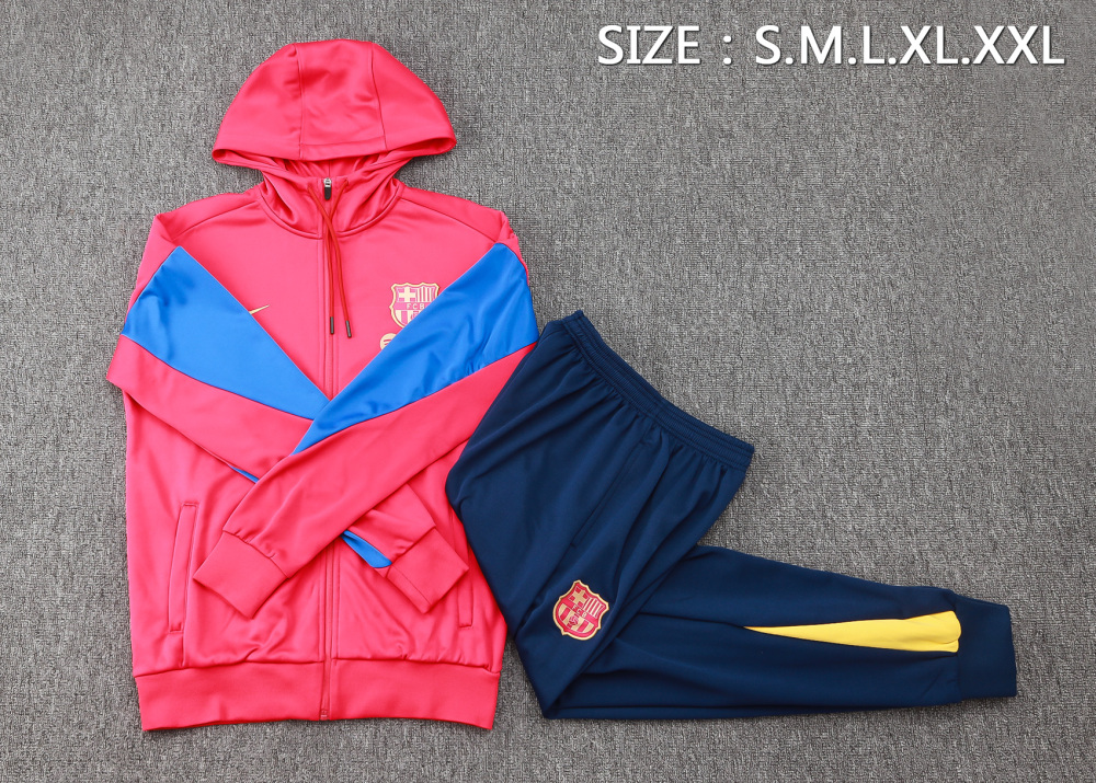 Barcelona 24-25 Adult  coat with full zipper and cap, training suit top and pants