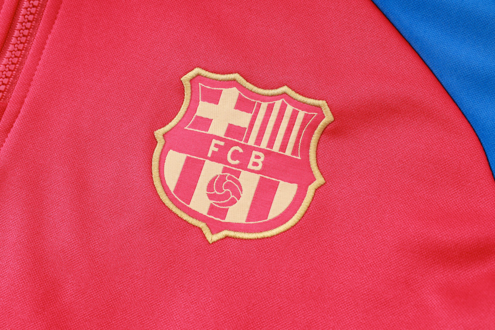Barcelona 24/25 Adults Long sleeves half-zip cap training suit Top + pants