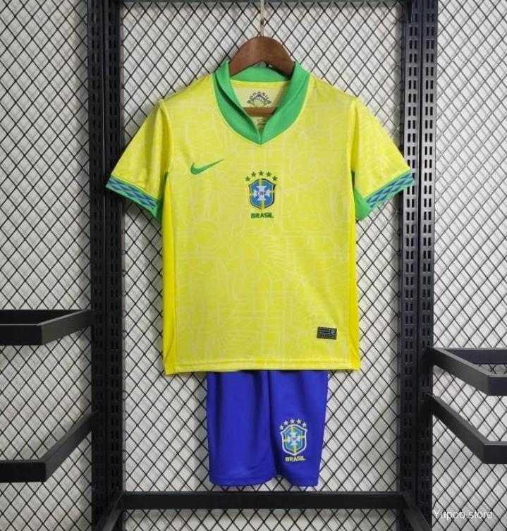 Brazil  2024 Kids Home-Short sleeves+bottoms