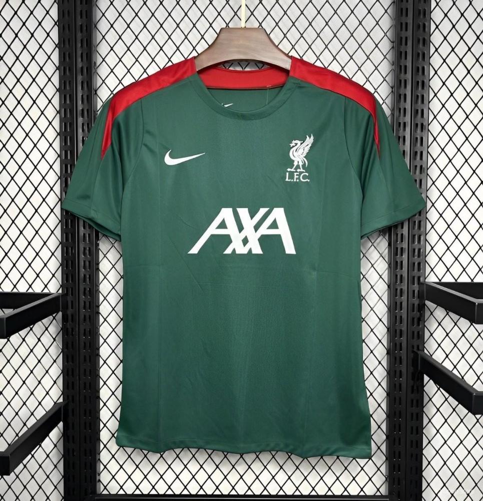 Liverpool 24/25 Dark Green Pre-match Jersey- Fans Version
