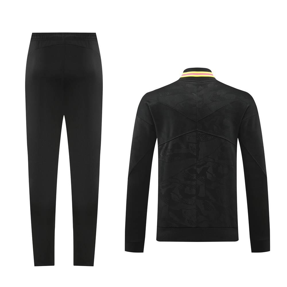 24-25 Chelsea Black Full-Zip Tracksuit Jersey  top + pants