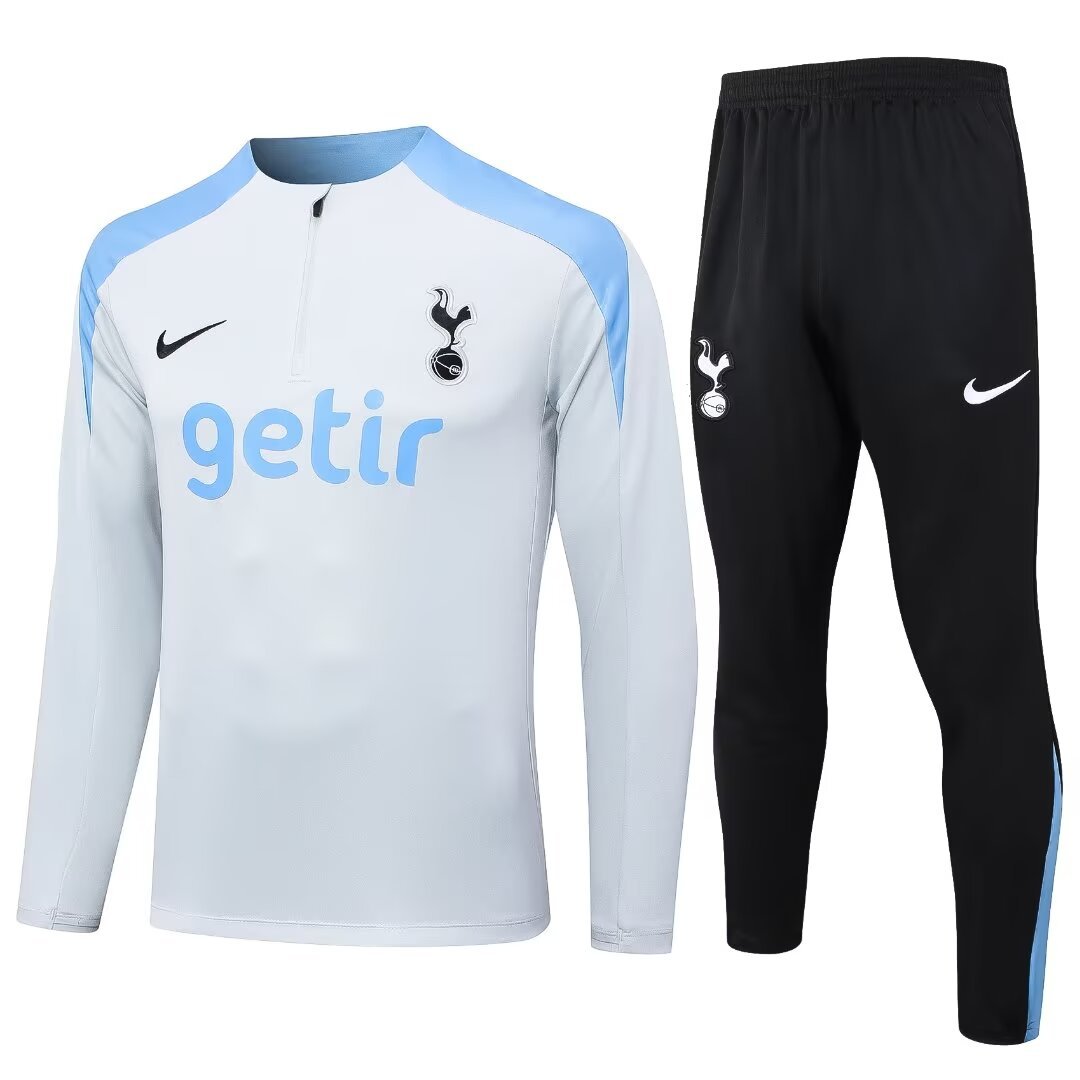 Tottenham 24-25 KIDS Long sleeves half-zip training suit Top + pants