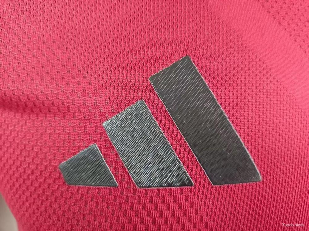 Ajax 24/25 Red Polo Jersey-Player Version