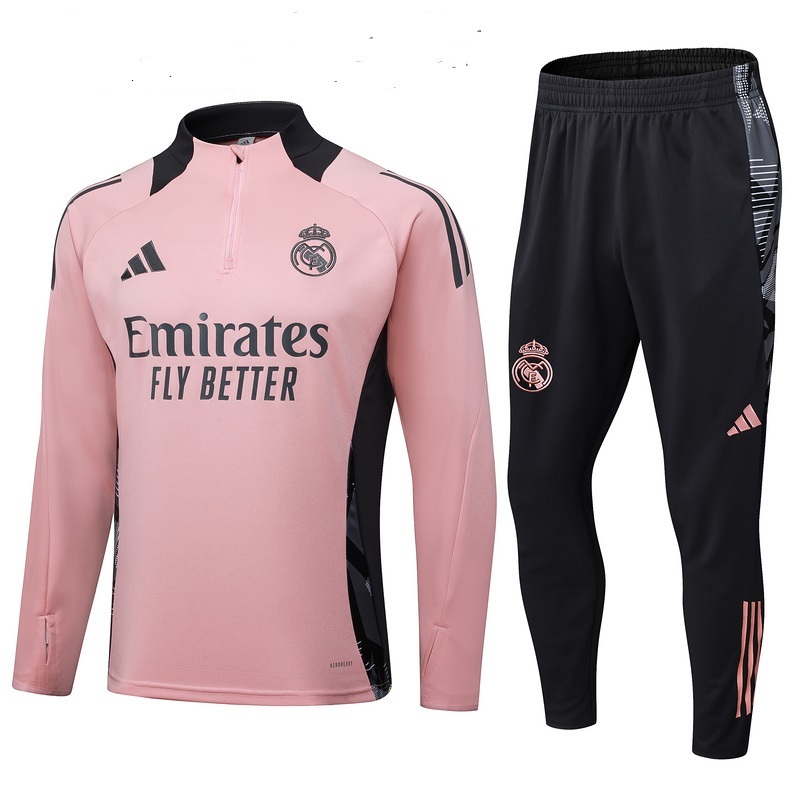 Real Madrid  24/25 KIDS  Long sleeves  half-zip training suit Top + pants