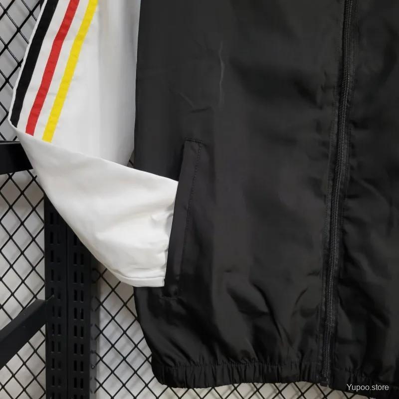 Argentina 2024  Black/White Long sleeves zipper cap Windbreaker