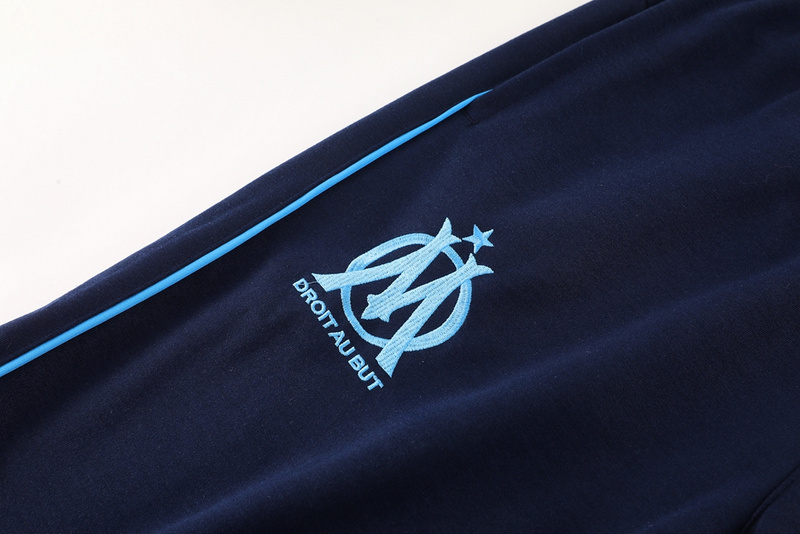 Olympique Marseille 24/25 Windbreaker Hoodie Jackets-Top + pants
