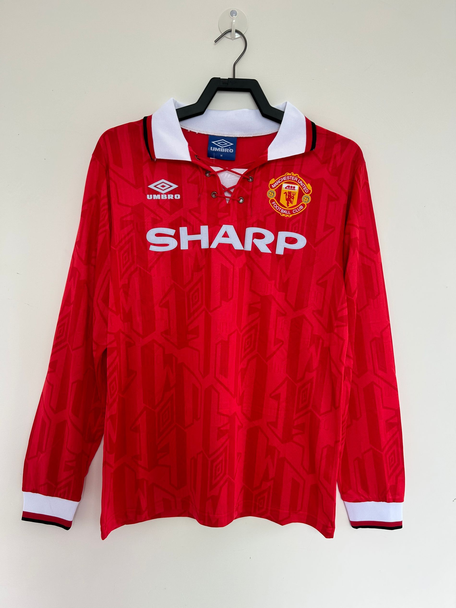 Manchester United Retro 1992-1994 season long home jersey