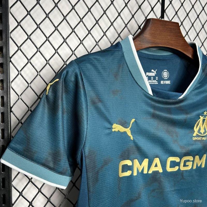 Olympique Marseille 24/25 Kids  Away Jersey