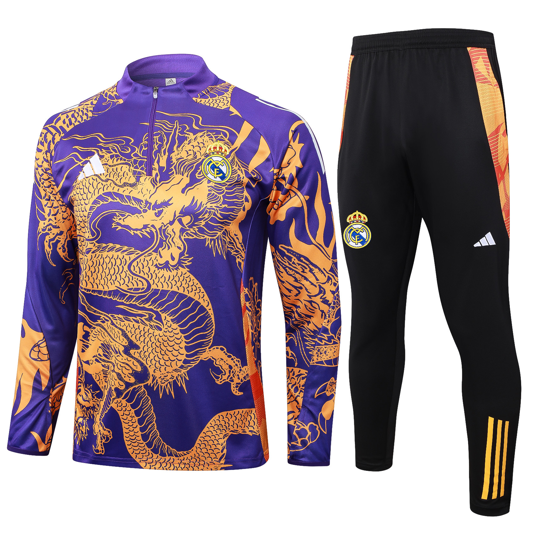 Real Madrid 24-25 adult half-zip training suit Top + pants
