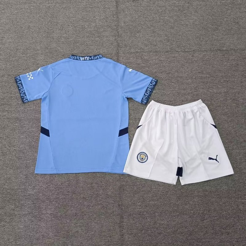 Manchester City 24/25 Kids Home  Jersey Top + pants