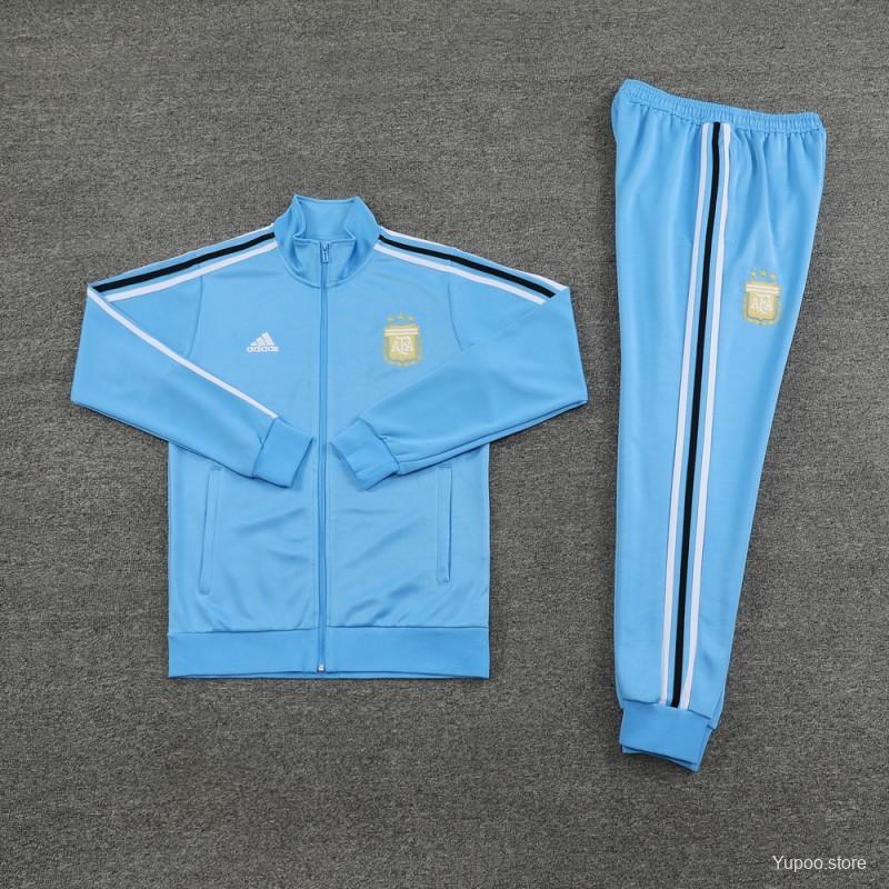 Argentina 24/25 Adults Long Zipper Training Jersey top + pants