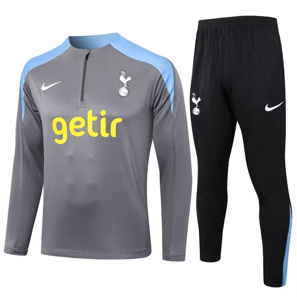 Tottenham 24-25 Adults Long sleeves half-zip training suit Top + pants