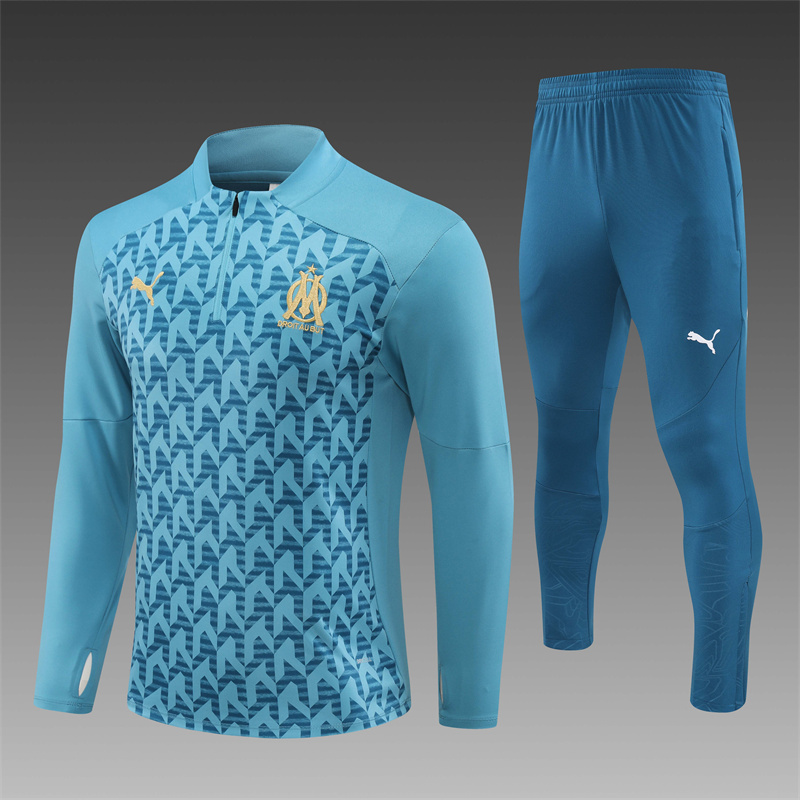 Olympique Marseille  24/25 Adults Long sleeves half-zip training suit Top + pants