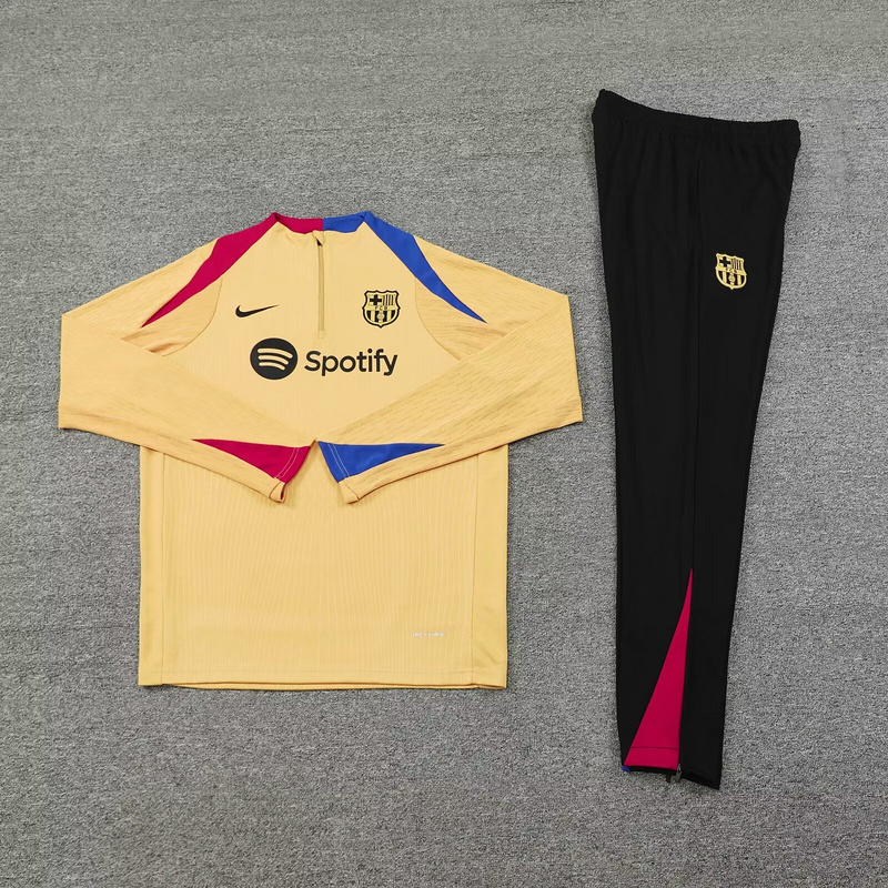 Barcelona 24/25 Adults  Long sleeves half-zip training suit Top + pants