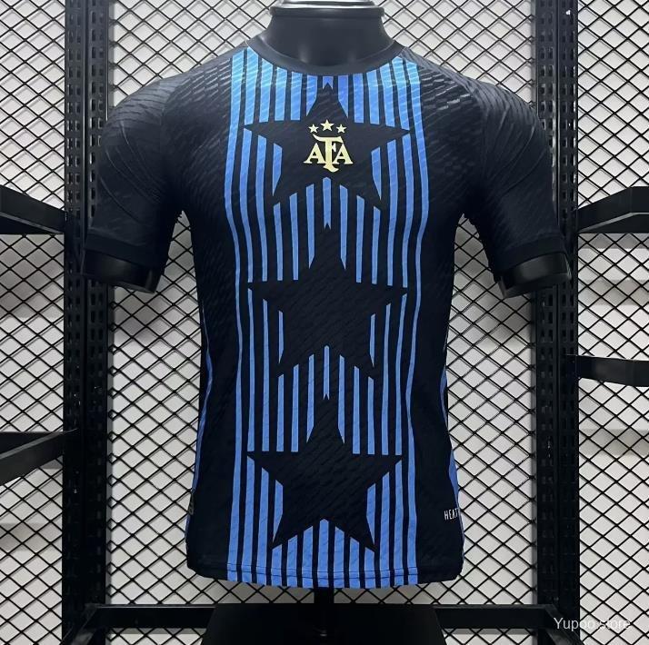 Argentina 24/25 Copa America Light Blue Stripes Pre-Match Jersey-Player Version