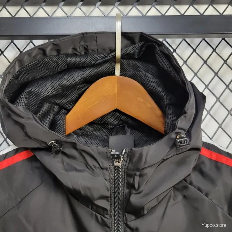 Argentina 2024  Black Long sleeves zipper cap Windbreaker