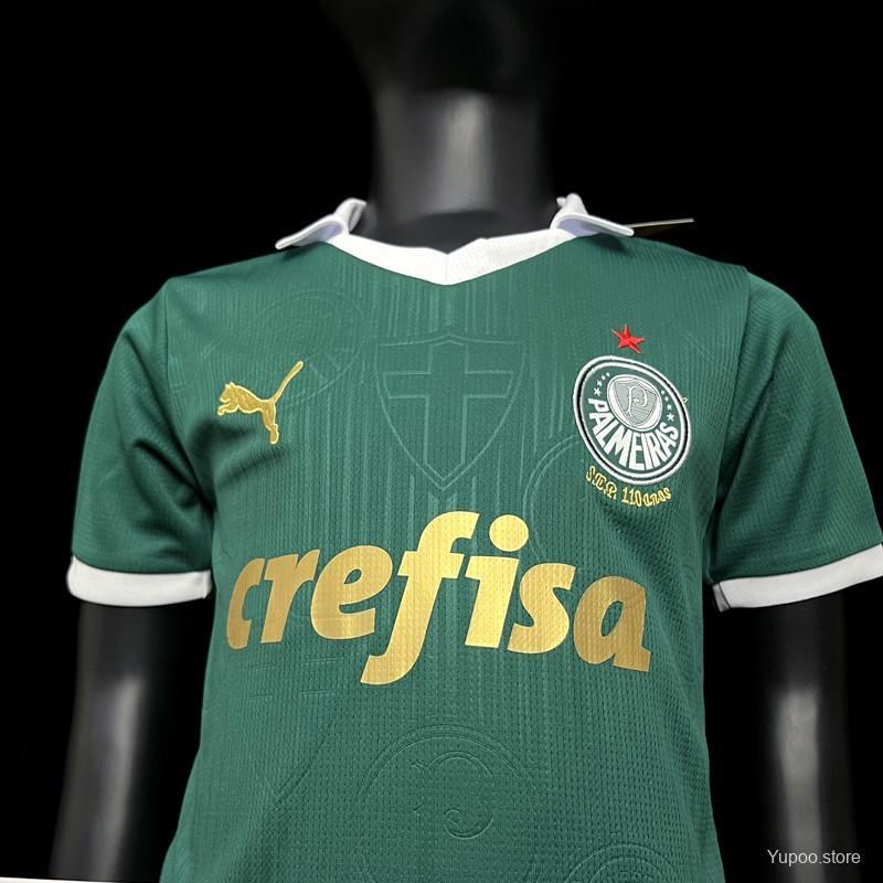 Palmeiras 24/25 KIDS Home Jersey Short sleeves+bottoms