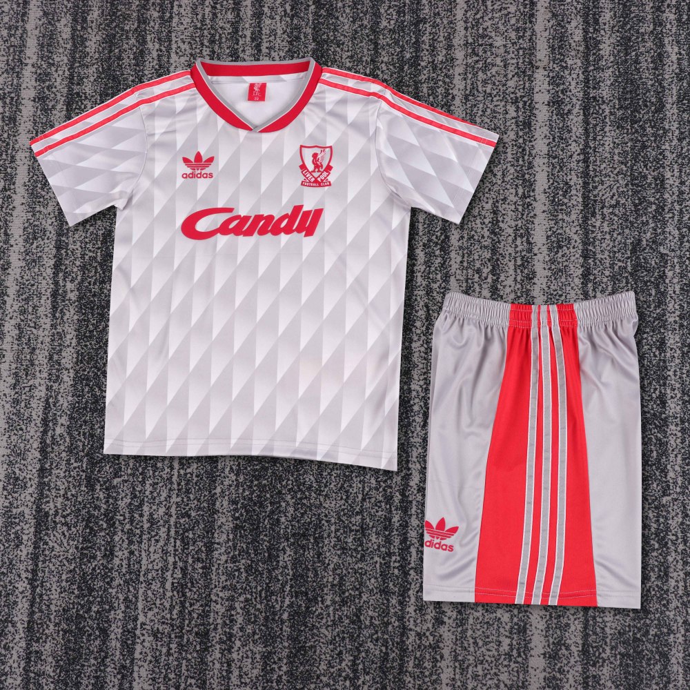1989-91 Liverpool Away Kids Retro Kit