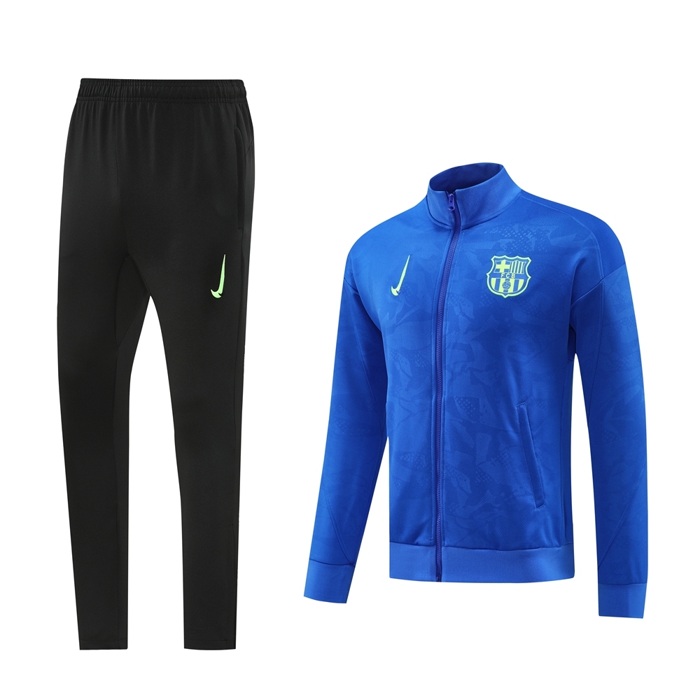 24-25 Barcelona Multicolor Blue Full-Zip Tracksuit Jersey  top + pants