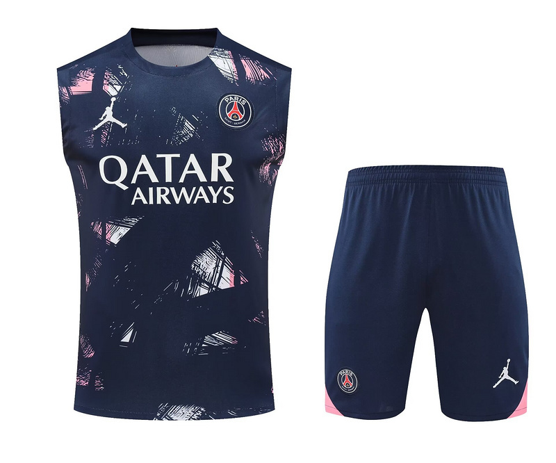 PSG 24/25 Adults sleeveless Jersey+Shorts ﻿