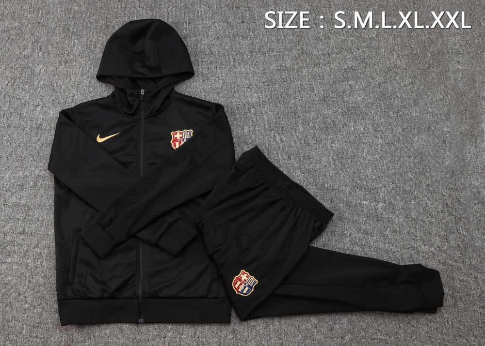 Barcelona 24-25 Adult  coat with full zipper and cap, training suit top and pants