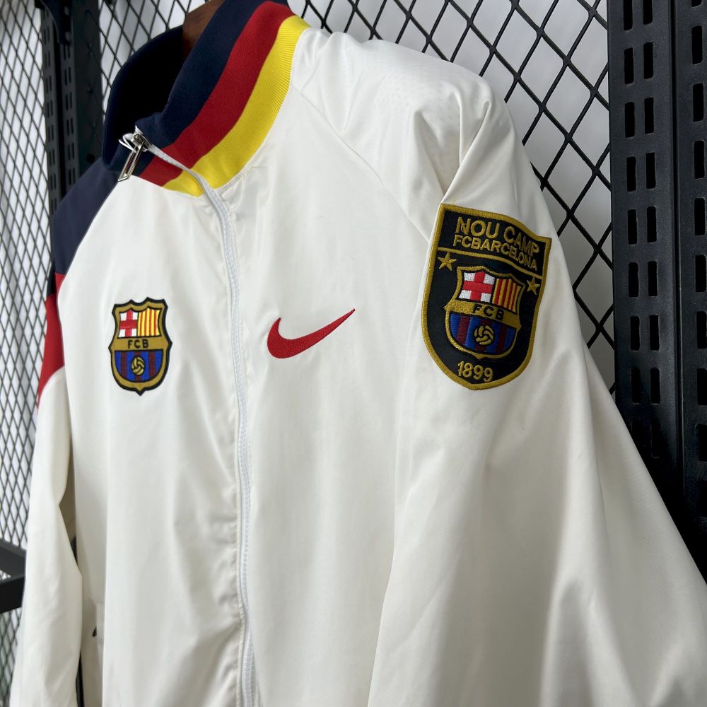 Barcelona 94-95 Retro Long sleeves zipper Windbreaker