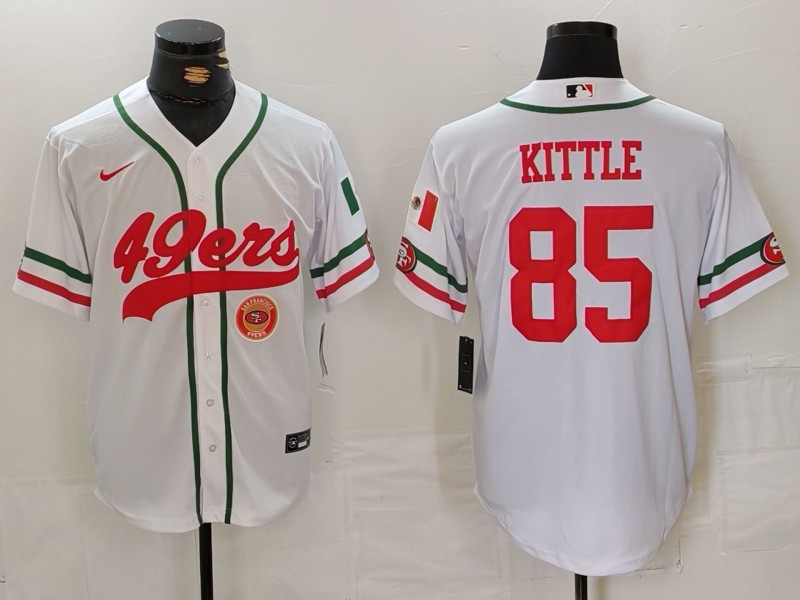 NFL 49ers City Royals KITTLE No. 85  baseball uniform