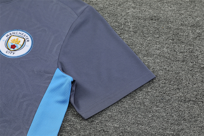 Manchester City 24/25 Kids Short Sleeve Jersey+Shorts