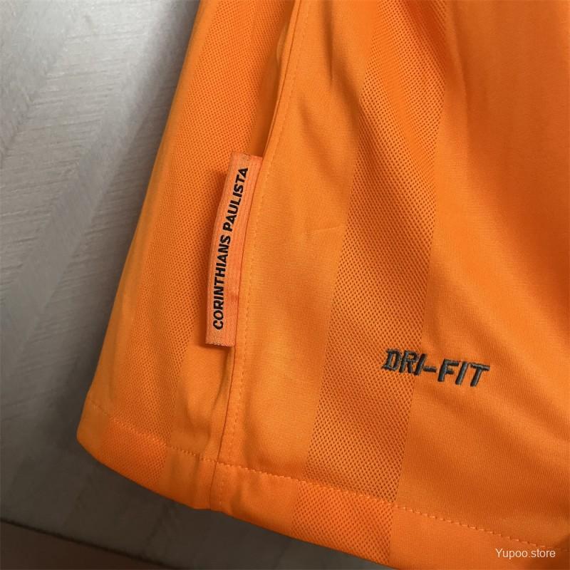 Corinthians Retro 2010 Goalkeeper Orange Soccer Jersey