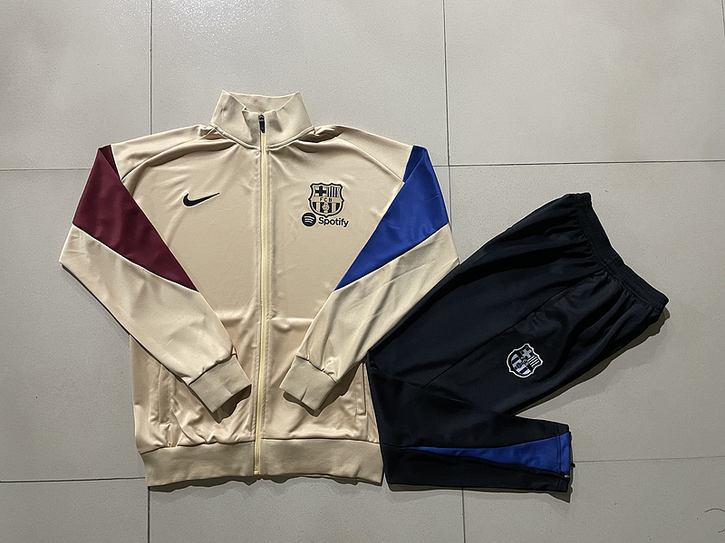 Barcelona 24-25 Adults Long Zipper Training Jersey  top + pants