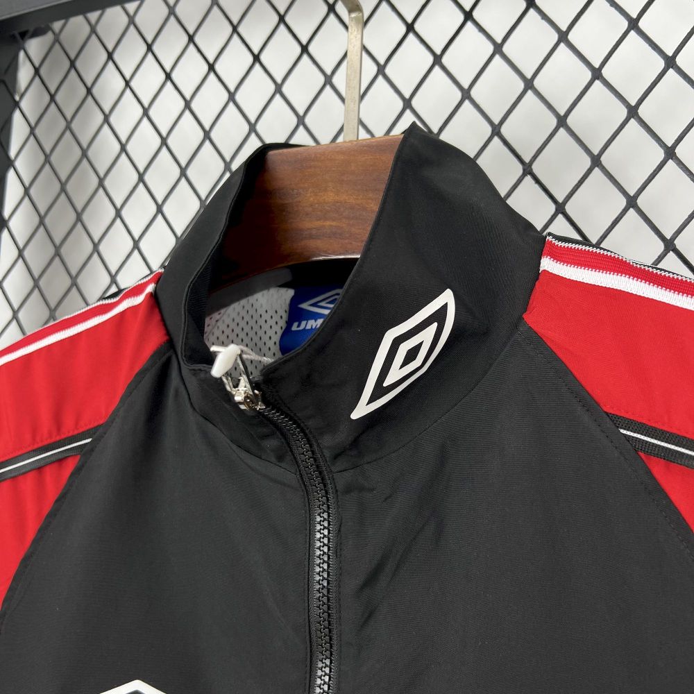 Manchester United 98-99 Retro Long sleeves zipper Windbreaker