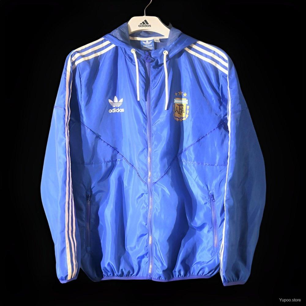 Argentina 2024 Blue Long sleeves zipper Windbreaker