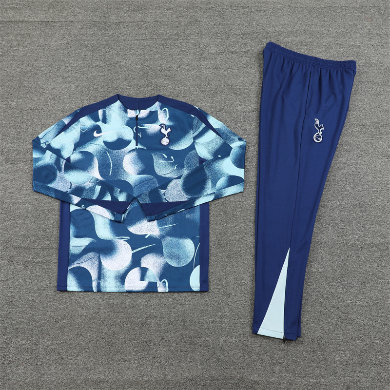 Tottenham 24-25 Adults Long sleeves half-zip training suit Top + pants