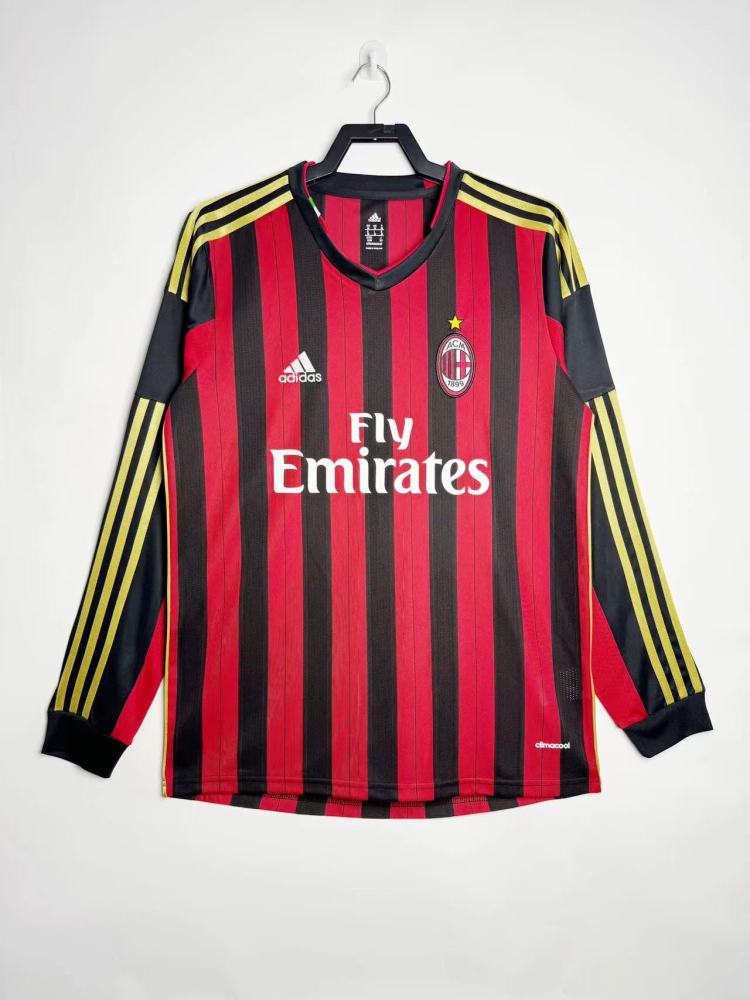 AC Milan Retro 2013-2014 Long sleeves season home jersey