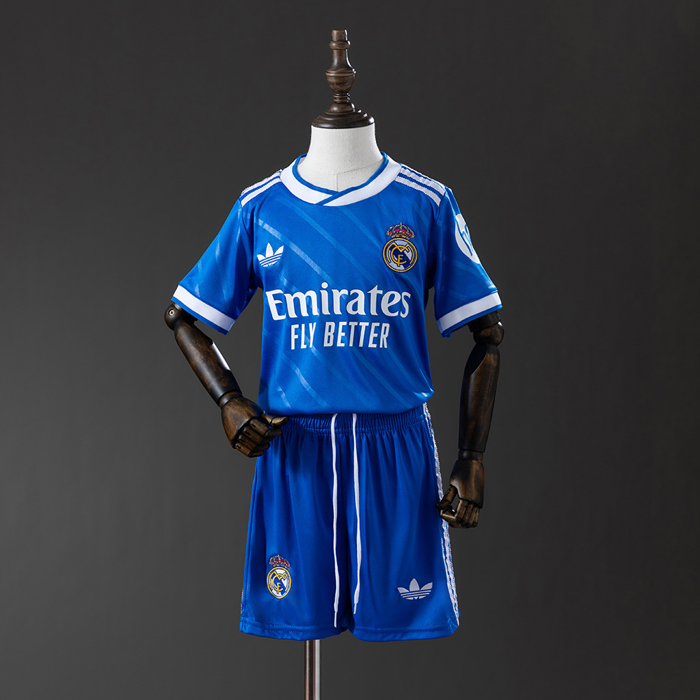 Real Madrid 2-526 Third away kids kit Jersey SIZE 16-28