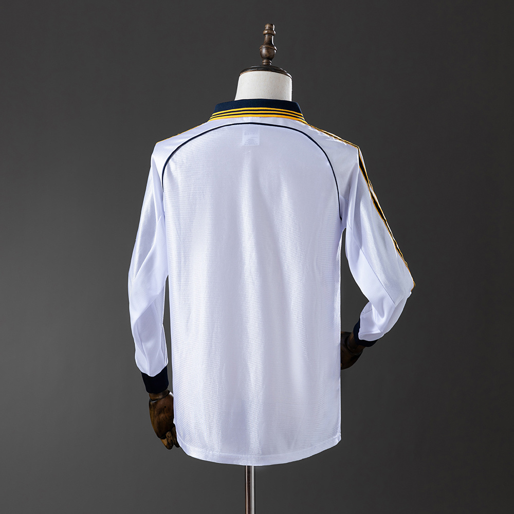 Real Madrid 98-00 Home Long Sleeve Retro Jersey S-XXL