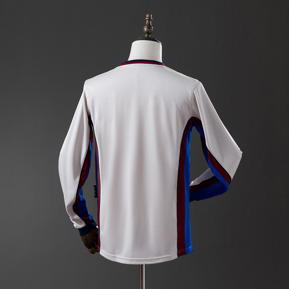 Barcelona 98-99 Away Long Sleeve Retro Jersey S-XXL