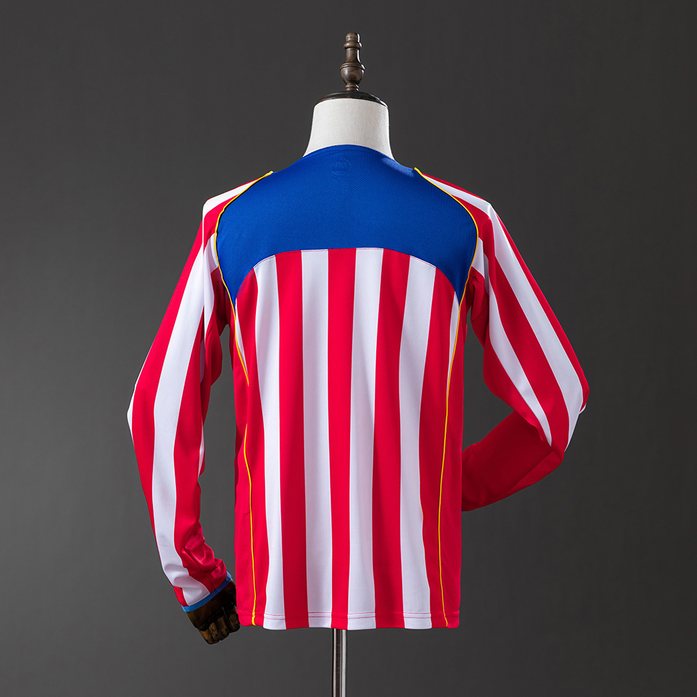 Atletico Madrid 04-05 Home Long Sleeve Retro Jersey S-XXL