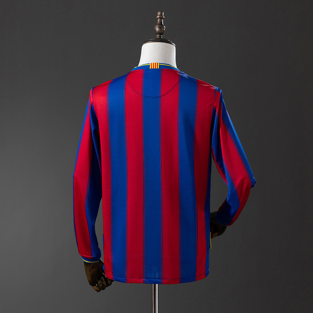 Barcelona 09-10 Home Long Sleeve Retro Jersey S-XXL