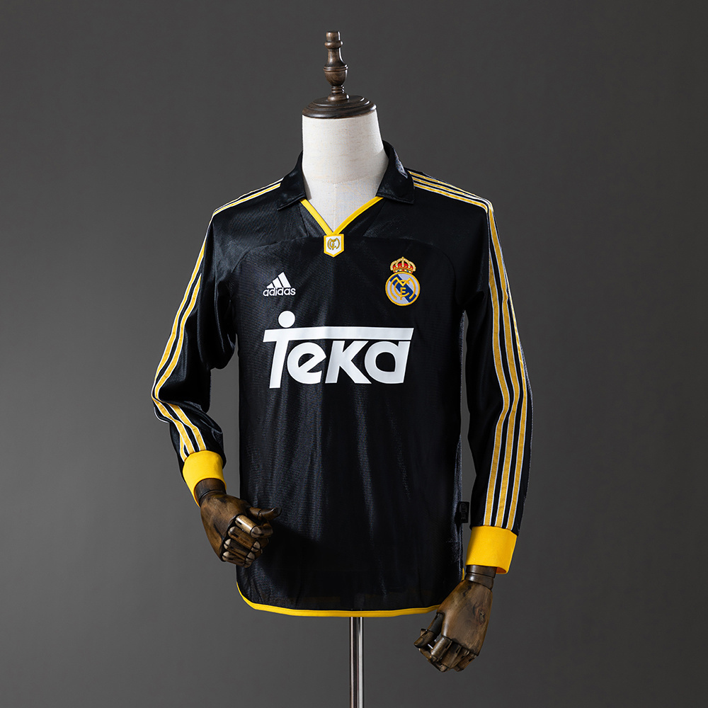 Real Madrid 98-00 Away Long Sleeve Retro Jersey S-XXL