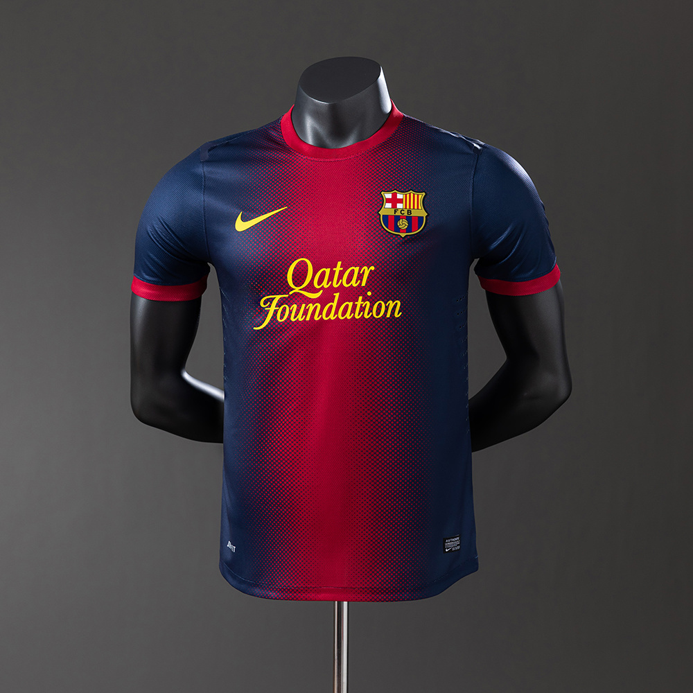 Barcelona 12-13 Home Player Version Retro Jersey S-3XL