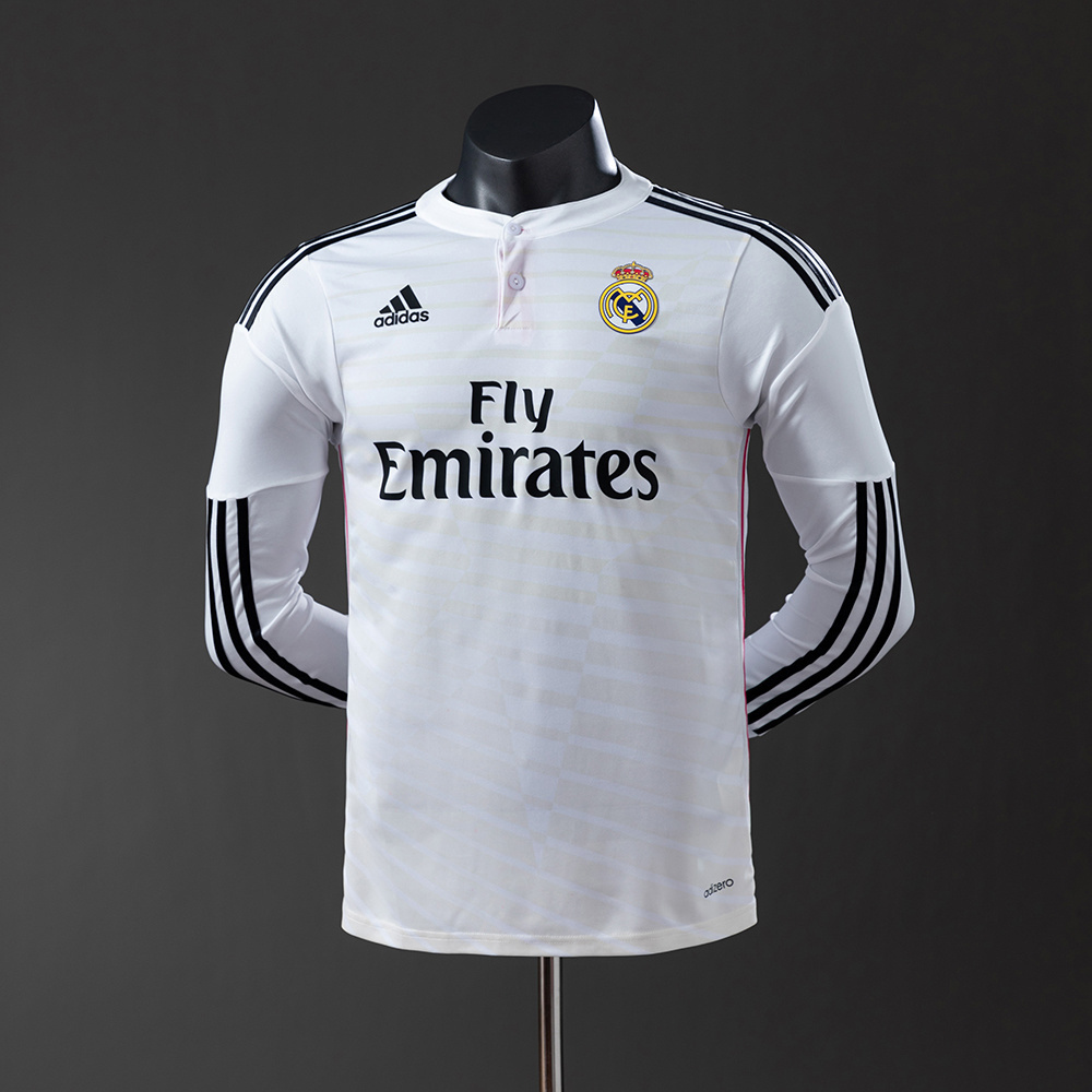 Real Madrid 14-15 Home Long Sleeve Player Version Retro Jersey S-3XL