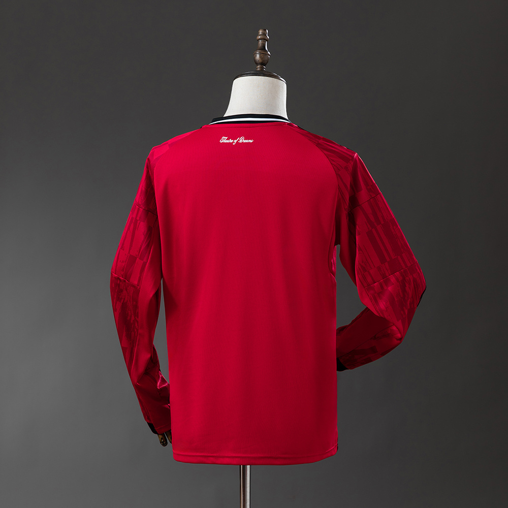 M-U  25-26 Home Long Sleeve Jersey S-4XL