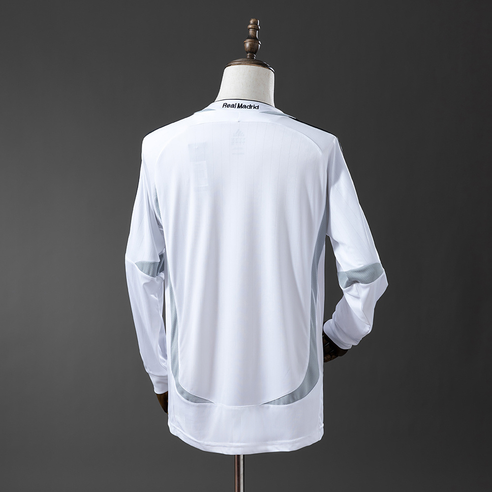 Real Madrid 2006-07 Home Long Sleeve Retro Jersey S-XXL
