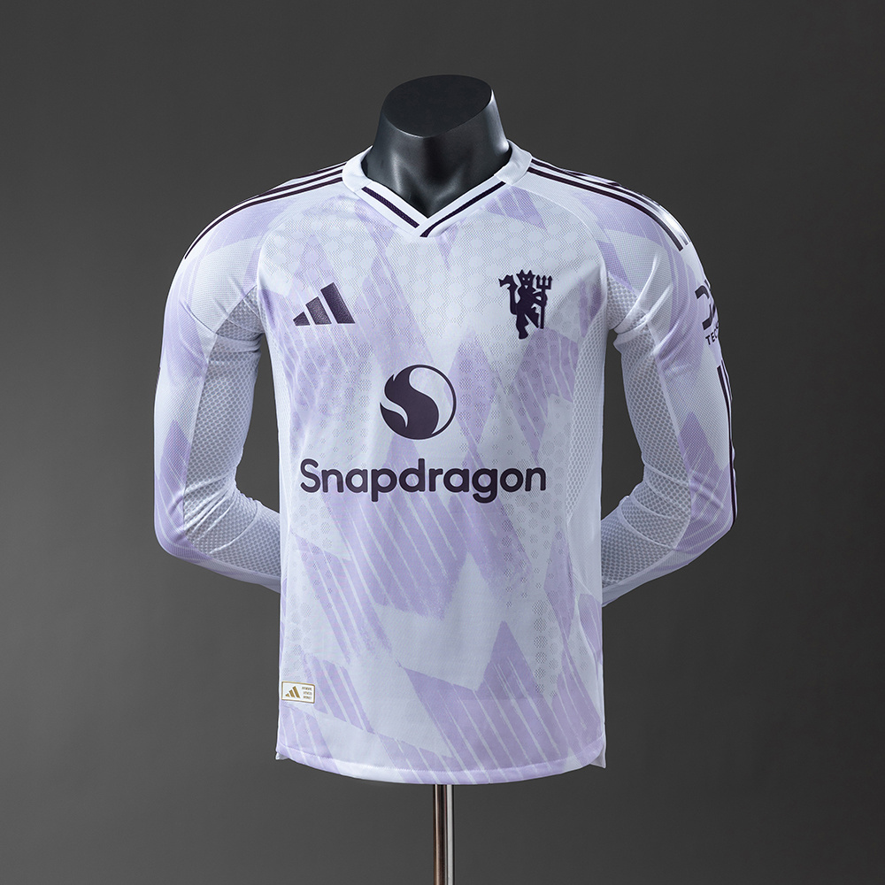 M-U 25/26 Player Version Away Long Sleeve Jersey S-3XL