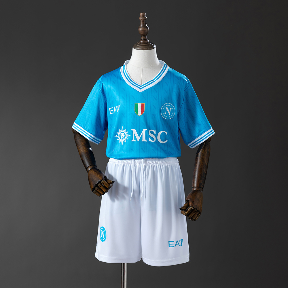 Napoli 25-26 Home kids kit Jersey SIZE 16-28