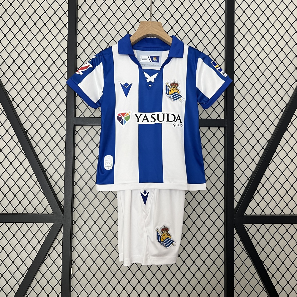 24-25 kids Real Sociedad home size 16-28