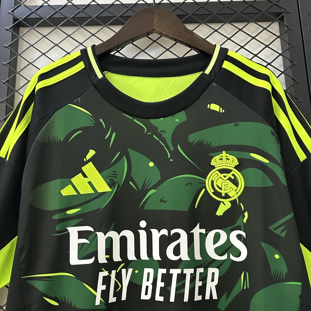 24-25 Real Madrid  Green and black special edition Jersey S-4XL