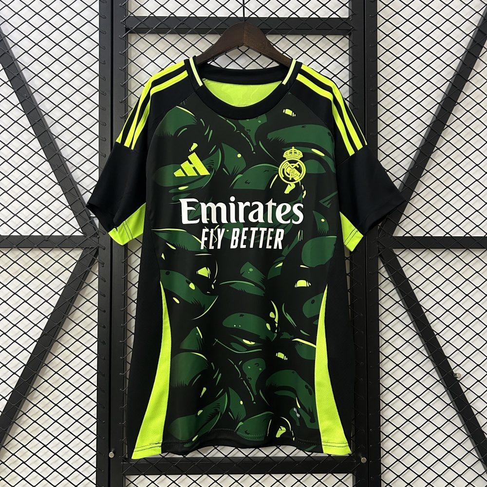 24-25 Real Madrid  Green and black special edition Jersey S-4XL